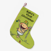 Ik ben een kerstboom! kleine kerstsok (Voorkant (Hangend))