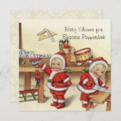 Ik ben een kerstcadeau baby gift set, badaccessoir kaart (Voorkant / Achterkant)