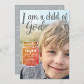 Ik ben een kind van de goede Aangepaste Baptisme U Kaart (Voorkant / Achterkant)