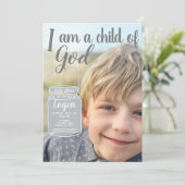 Ik ben een kind van de goede Aangepaste Baptisme U Kaart (Staand voorkant)