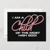 Ik ben een kind van de hoogste God - Osteen Briefkaart (Voorkant / Achterkant)
