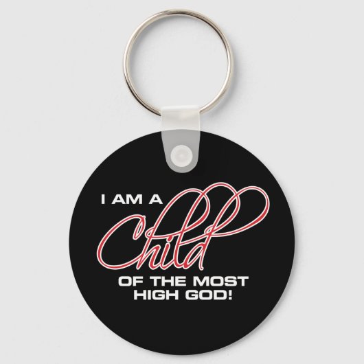 Ik ben een kind van de hoogste God - Osteen Sleutelhanger (Voorkant)