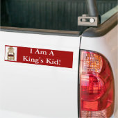Ik ben een Kind van een koning. Bumpersticker (Op Truck)