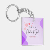 Ik ben een kind van God Bijbelvers Sleutelhanger (Voorkant Links)