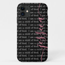 Ik ben een kind van God Black Gepersonaliseerd