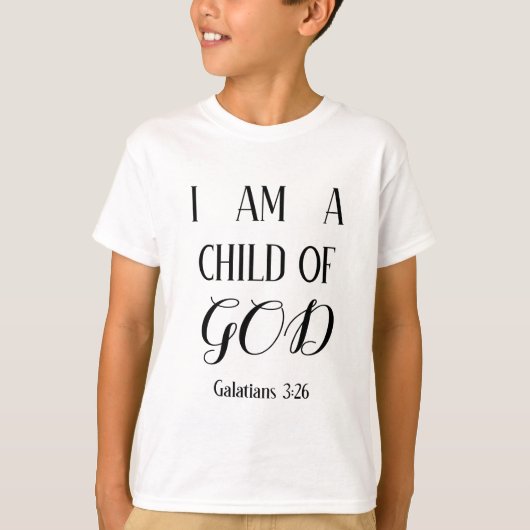 Ik ben een kind van God Boy's T-shirt (Voorkant)