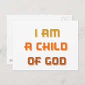 Ik ben een kind van God Briefkaart (Voorkant / Achterkant)