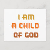 Ik ben een kind van God Briefkaart (Voorkant)