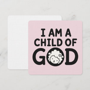 IK BEN EEN KIND VAN GOD Christelijk Cadeau voor Bedankkaart