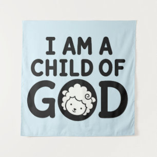 IK BEN EEN KIND VAN GOD Christelijk Cadeau voor Wandkleed