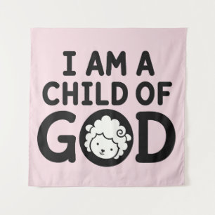 IK BEN EEN KIND VAN GOD Christelijk Cadeau voor Wandkleed