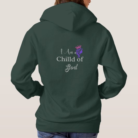 Ik ben een kind van God | Christelijk Faith Hoodie (Achterkant)