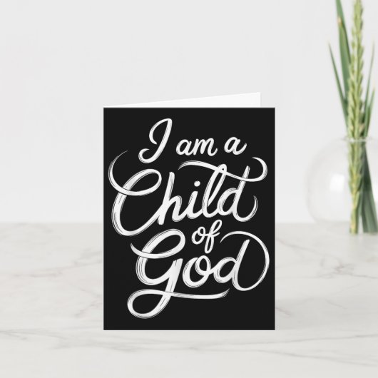Ik ben een kind van God Christelijk Jezus Kaart (Voorkant)