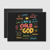 Ik ben een kind van God Christelijk Retro Jesus Fa (Voorkant / Achterkant)