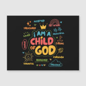 Ik ben een kind van God Christelijk Retro Jesus Fa (Voorkant)