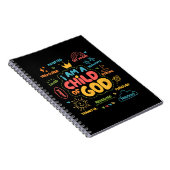 Ik ben een kind van God Christelijk Retro Jesus Fa Notitieboek (Rechterzijde)