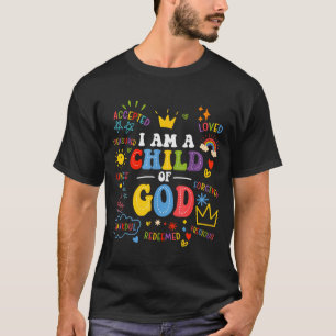 Ik ben een kind van God Christelijke Retro Jezus g T-shirt
