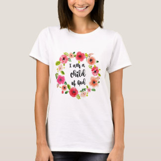 Ik ben een kind van God Floral Item T-shirt