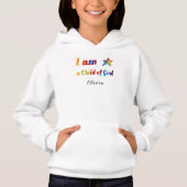 "Ik ben een kind van God" Hoodie ontwerp (Voorkant)