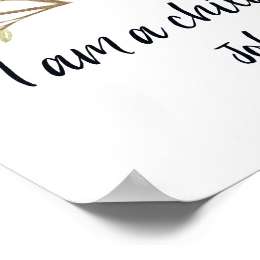 Ik ben een kind van God, Kinder Bijbelverse, Schri Poster (Hoek)