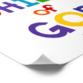 Ik ben een kind van God Kinder Christelijke religi Poster (Hoek)