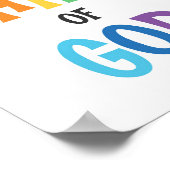 Ik ben een kind van God Kinder Christelijke Religi Poster (Hoek)