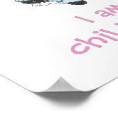 Ik ben een kind van God meisje en bloemen Poster (Hoek)