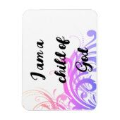 Ik ben een kind van God, pasteel Vourish Magnet Magneet (Verticaal)