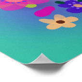 Ik ben een kind van God prachtige bloemen Poster (Hoek)