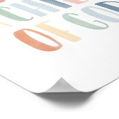 Ik ben een kind van God Regenboog Kinderkamer Deco Poster (Hoek)