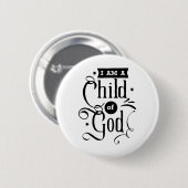 Ik ben een kind van God Ronde Button 5,7 Cm (Voorkant /achterkant)