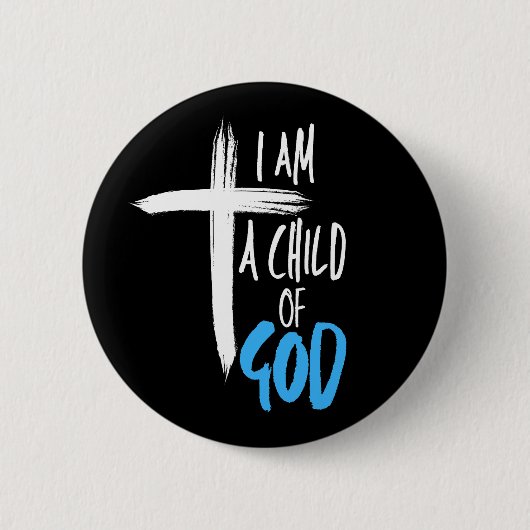 Ik ben een kind van God Ronde Button 5,7 Cm (Voorkant)
