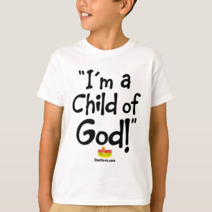 "Ik ben een kind van God!" T-shirt (lichtkleuren)