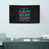 Ik Ben Een Kinderdagverblijf Lerares Spandoek (Beurs)