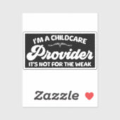 Ik ben een kinderoppas, het is niet voor de week sticker (Vel)