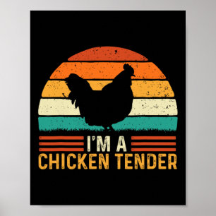 Ik ben een kipfilet - Retro Vintage Boerderij Ranc Poster