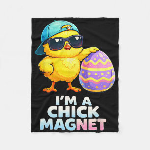 Ik ben een kipmagneet Grappige paaskip grap voor j Fleece Deken