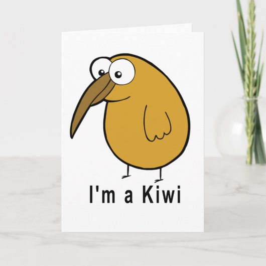 Ik ben een Kiwi Kaart (Voorkant)