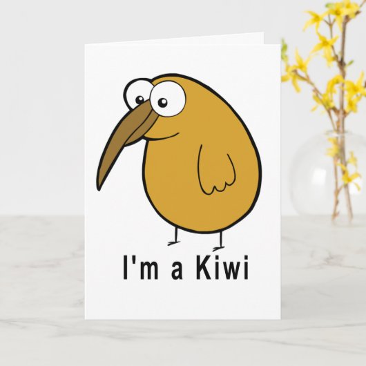 Ik ben een Kiwi Kaart (Gele Bloem)