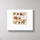 Ik ben een klassiek herfstshirt canvas afdruk (Voorkant)