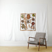 Ik ben een klassiek herfstshirt wandkleed (In Situ (horizontaal))