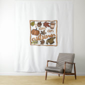 Ik ben een klassiek herfstshirt wandkleed (In situ)