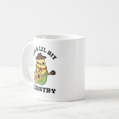 Ik ben een klein beetje grappig land. koffiemok (Voorkant links)