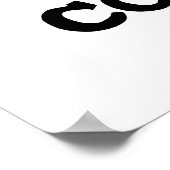 Ik ben een klein beetje grappig land. poster (Hoek)