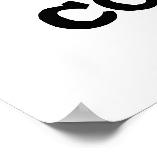 Ik ben een klein beetje grappig land. poster (Hoek)