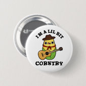 Ik ben een klein beetje grappig land. ronde button 5,7 cm (Voorkant /achterkant)