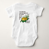 "Ik ben een klein eikel" gedicht Romper (Achterkant)