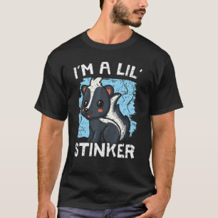 Ik ben een klein stinkerd wild dier das fluisteraa t-shirt
