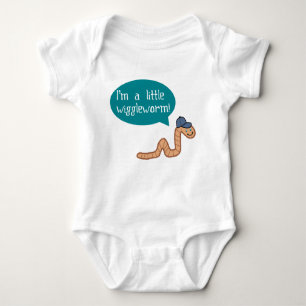 Ik ben een klein Wiggle Worm Baby Shirt