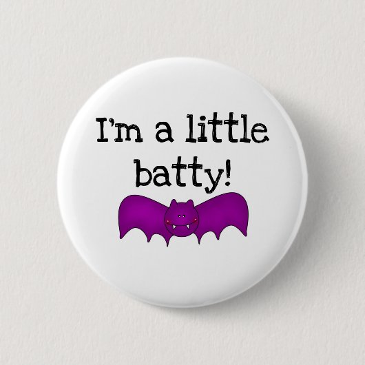 Ik ben een kleine Batty Ronde Button 5,7 Cm (Voorkant)